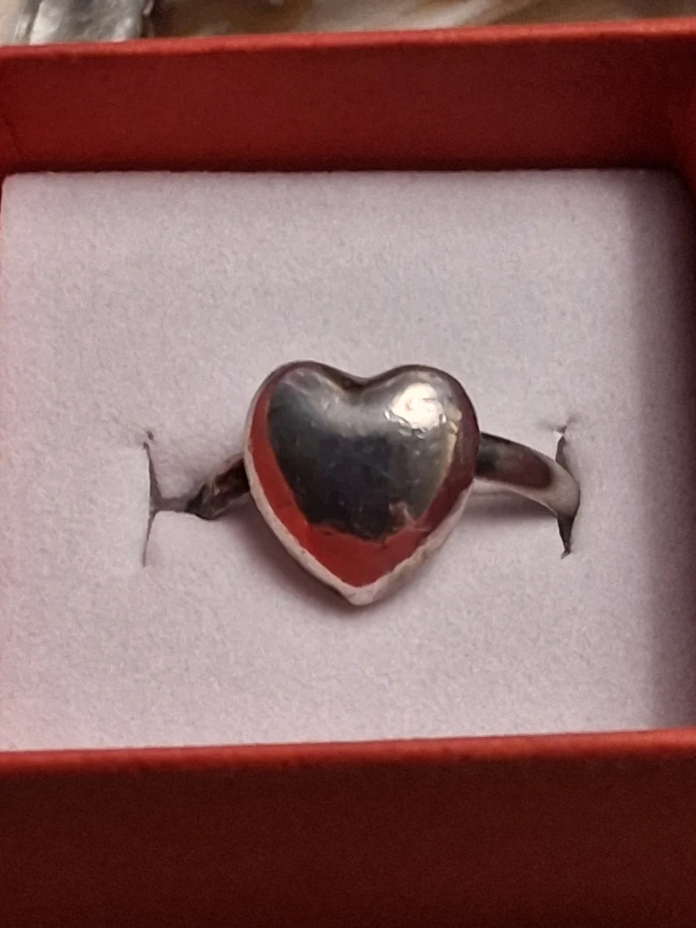 Polished Heart Sterling Ring in Silver - Women's Heart Jewelry